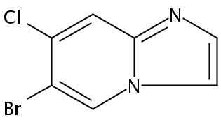 6-bromo-7-chloroH-imidazo[1,2-a]pyridine