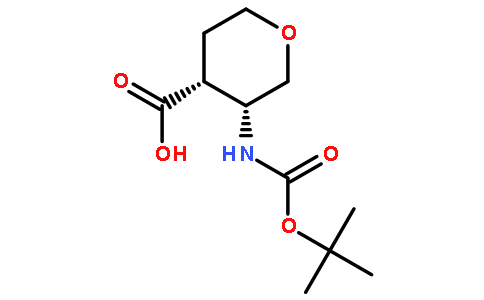 顺式-3-boc-氨基-四氢吡喃-4-羧酸