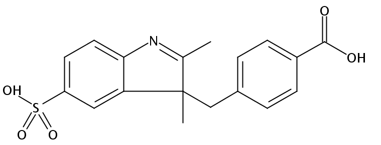 4-(2,3-二甲基-5-硫-3H-吲哚-3-基)苯甲酸