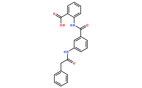 2-[3-(2-苯基乙酰氨基)苯甲酰氨基]]苯甲酸
