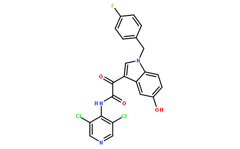 N-(3,5-二氯吡啶-4-基)-2-[1-(4-氟苄基)-5-羟基-1H-吲哚-3-基]-2-氧代-乙酰胺