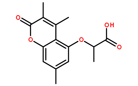 2-(2-氧代-3,4,7-三甲基-苯并吡喃-5-基)氧基丙酸