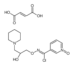 (Z)-but-2-enedioic acid,N-[(2R)-2-hydroxy-3-piperidin-1-ylpropoxy]-1-oxidopyridin-1-ium-3-carboximidoyl chloride