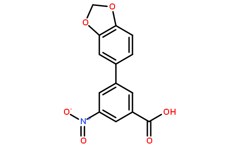 3-(苯并[d][1,3]二氧代l-5-基)-5-硝基苯甲酸
