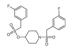 1-((3-Fluorobenzyl)sulfonyl)piperidin-4-yl (3-fluorophenyl)methanesulfonate
