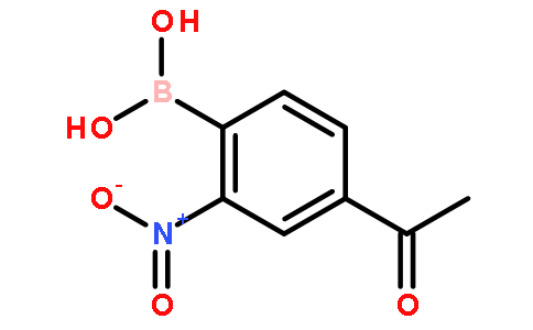 4-乙酰基-2-硝基苯硼酸