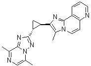 rel-2-[(1R,2R)-2-(5,8-二甲基[1,2,4]三唑并[1,5-a]吡嗪-2-基)环丙基]-3-甲基咪唑并[2,1-f][1,6]萘啶