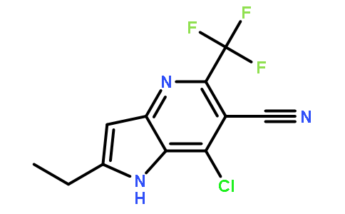 7-氯-2-乙基-5-(三氟甲基)-1H-吡咯并[3,2-b]吡啶-6-甲腈