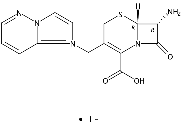 1-[[(6R,7R)-7-氨基-2-羧基-8-氧代-5-硫杂-1-氮杂二环[4.2.0]辛-2-烯-3-基]甲基]咪唑并[1,2-B]哒嗪碘化物