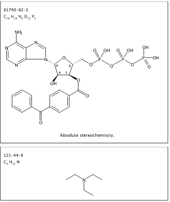 2-3-(4-苯甲酰苯甲酰)腺苷 5-三磷酸三乙铵盐(-20°C)