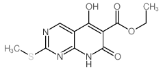 5-羟基-2-(甲基硫代)-7-氧代-7,8-二氢吡啶并[2,3-d]嘧啶-6-羧酸乙酯