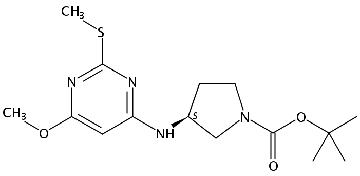 (S)-tert-Butyl 3-((6-methoxy-2-(methylthio)pyrimidin-4-yl)amino)pyrrolidine-1-carboxylate