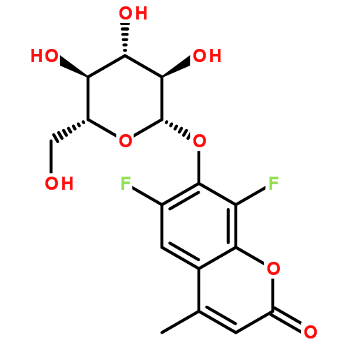 4-甲基-6，8-二氟香豆素-β-D-吡喃葡萄糖苷
