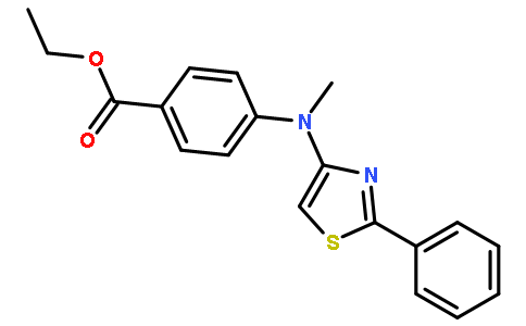 4-(甲基(2-苯基噻唑-4-基)氨基)苯甲酸乙酯