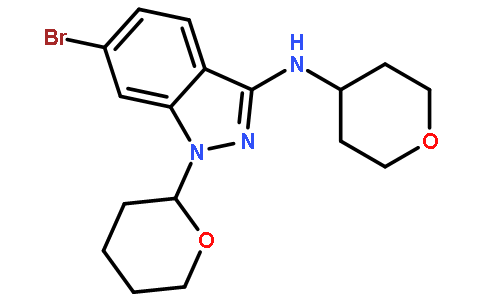 6-溴-1-(四氢-2H-吡喃-2-基)-N-(四氢-2H-吡喃-4-基)-1H-吲唑-3-胺