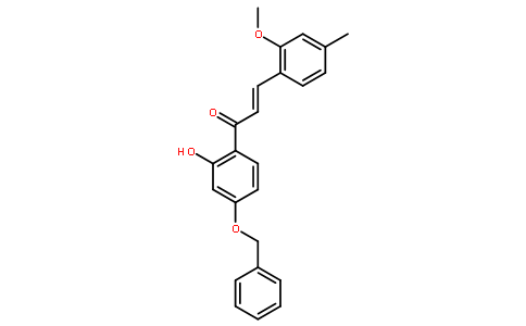 (E)-1-[4-(苄氧基)-2-羟基苯基]-3-(2-甲氧基-4-甲基苯基)-2-丙烯-1-酮