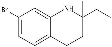 7-bromanyl-2-ethyl-2-methyl-3,4-dihydro-1H-quinoline