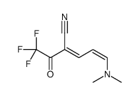 (2E,4E)-5-(Dimethylamino)-2-(trifluoroacetyl)-2,4-pentadienenitri le