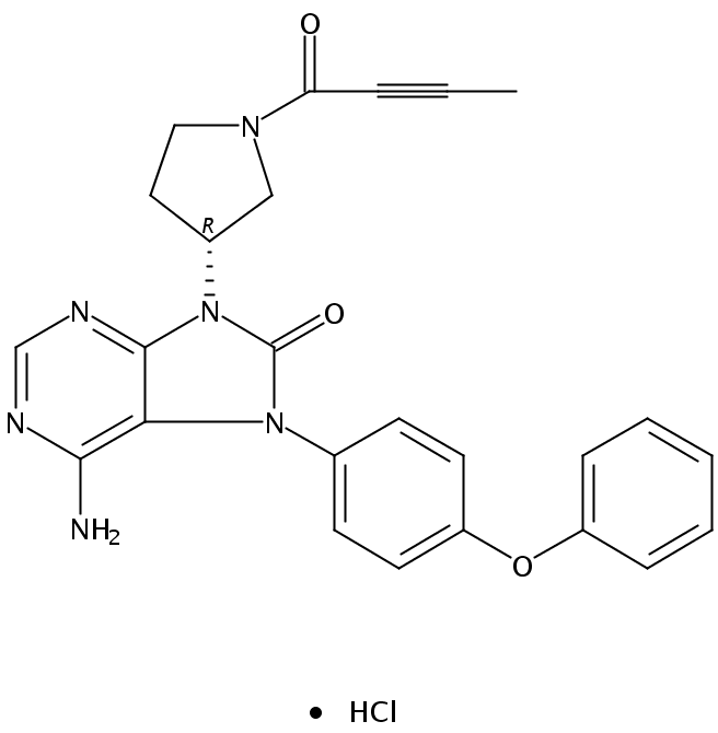 (R)-6-氨基-9-(1-丁酰基-2-吡咯烷-3-基)-7-(4-苯氧基苯基)-7H-嘌呤-8(9H)-酮