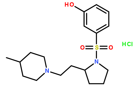 (R)-3-((2-(2-(4-甲基哌啶-1-基)乙基)吡咯烷-1-基)磺酰基)苯酚盐酸盐