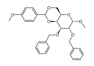 2,3-二-O-苄基-4,6-O-（4-甲氧基亚苄基）-α-D-吡喃半乳糖苷甲酯
