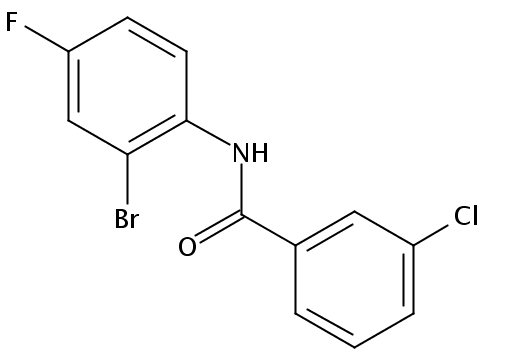 Benzamide, N-(2-bromo-4-fluorophenyl)-3-chloro-