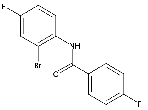 Benzamide, N-(2-bromo-4-fluorophenyl)-4-fluoro-