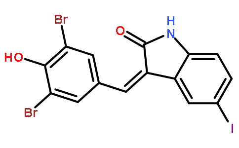 3-(3,5-二溴-4-羟基苯亚甲基)-5-碘-1,3-二氢吲哚-2-酮