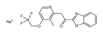 sodium,2-[[3-methyl-4-(2,2,2-trifluoroethoxy)pyridin-2-yl]methylsulfinyl]benzimidazol-1-ide