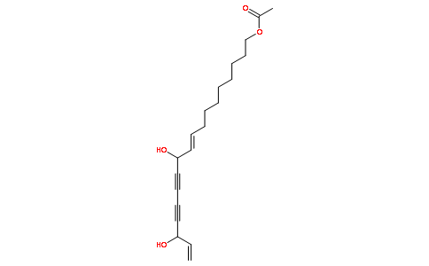 1-乙酰氧基-9,17-十八二烯-12,14-二炔-11,16-二醇