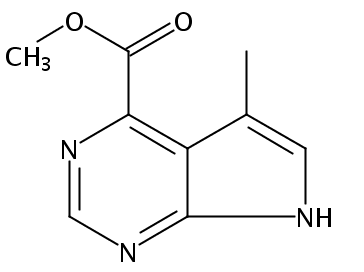 Methyl 5-methyl-7H-pyrrolo[2,3-d]pyrimidine-4-carboxylate