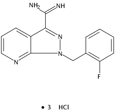 1-(2-Fluorobenzyl)-1H-pyrazolo[3,4-b]pyridine-3-carboximidamide trihydrochloride