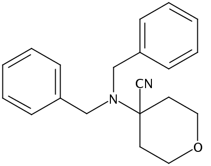 4-(Dibenzylamino)tetrahydro-2H-pyran-4-carbonitrile