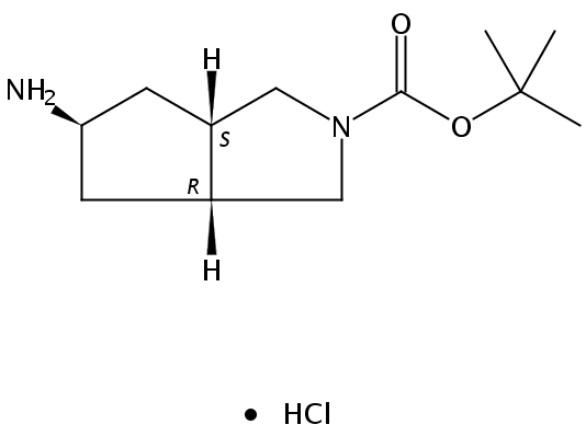 (3aR,5s,6aS)-tert-Butyl 5-aminohexahydrocyclopenta[c]pyrrole-2(1H)-carboxylate hydrochloride