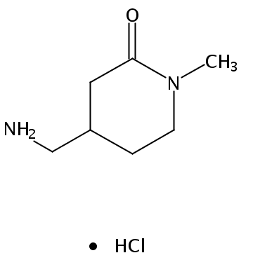 4-(Aminomethyl)-1-methylpiperidin-2-one hydrochloride