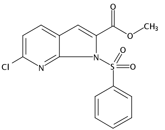 Methyl 6-chloro-1-(phenylsulfonyl)-1H-pyrrolo[2,3-b]pyridine-2-carboxylate