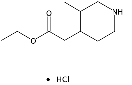 Ethyl 2-(3-methylpiperidin-4-yl)acetate hydrochloride