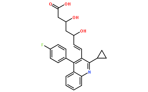 (3R,5R,6E)-7-[2-环丙基-4-(4-氟苯基)-3-喹啉基]-3,5-二羟基-6-庚烯酸