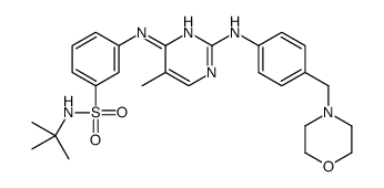 N-叔丁基-3-(5-甲基-2-(4-(吗啉甲基)苯基氨基)嘧啶-4-基氨基)苯磺酰胺