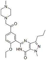5-[2-乙氧基-5-[2-(4-甲基-1-哌嗪基)乙酰氨基]苯基]-1,6-二氢-1-甲基-3-丙基-7H-吡唑-[4,3-E]嘧啶-7-酮