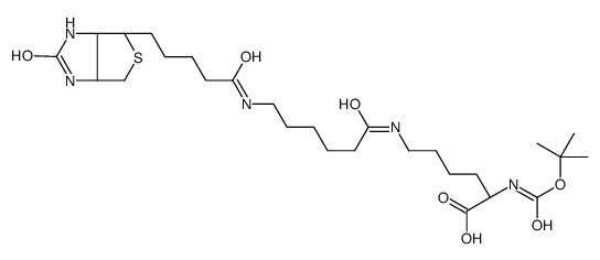 (2S)-6-[6-[5-[(3aS,4S,6aR)-2-羰基-1,3,3a,4,6,6a-六氢噻吩并[3,4-d]咪唑-4-基]戊酰基氨基]己酰氨基]-2-(叔-丁氧基羰基氨基)己酸