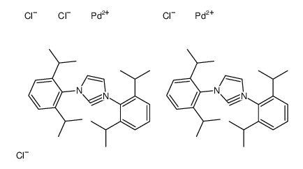 Dichloro(di-μ-chloro)bis[1,3-bis(2,6-di-i-propylphenyl)imidazol-2-ylidene]dipalladium(II),97%
