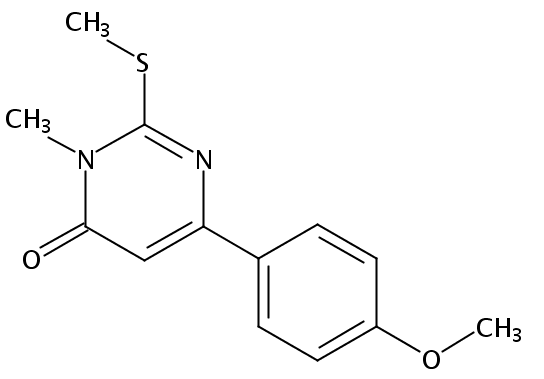 6-(4-methoxyphenyl)-3-methyl-2-(methylsulfanyl)pyrimidin-4(3H)-one
