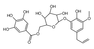 [(2R,3S,4S,5R,6S)-3,4,5-trihydroxy-6-(2-hydroxy-3-methoxy-5-prop-2-enylphenoxy)oxan-2-yl]methyl 3,4,5-trihydroxybenzoate