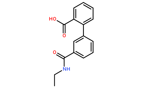 3-(乙基氨基甲酰)-[1,1-聯(lián)苯]-2-羧酸