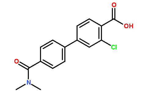 3-氯-4-(二甲基氨基甲酰)-[1,1-联苯]-4-羧酸