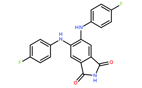 5,6-二[(4-氟苯基)氨基]-1H-异吲哚-1,3(2H)-二酮