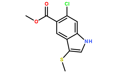6-氯-3-(甲基硫代)-1H-吲哚-5-羧酸甲酯