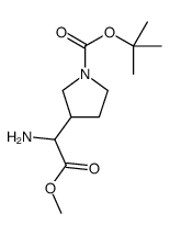 tert-Butyl 3-(1-amino-2-methoxy-2-oxoethyl)pyrrolidine-1-carboxylate