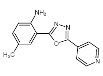 4-methyl-2-(5-pyridin-4-yl-1,3,4-oxadiazol-2-yl)aniline